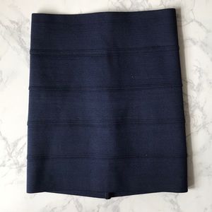 Pleasure Doing Business Navy Skirt